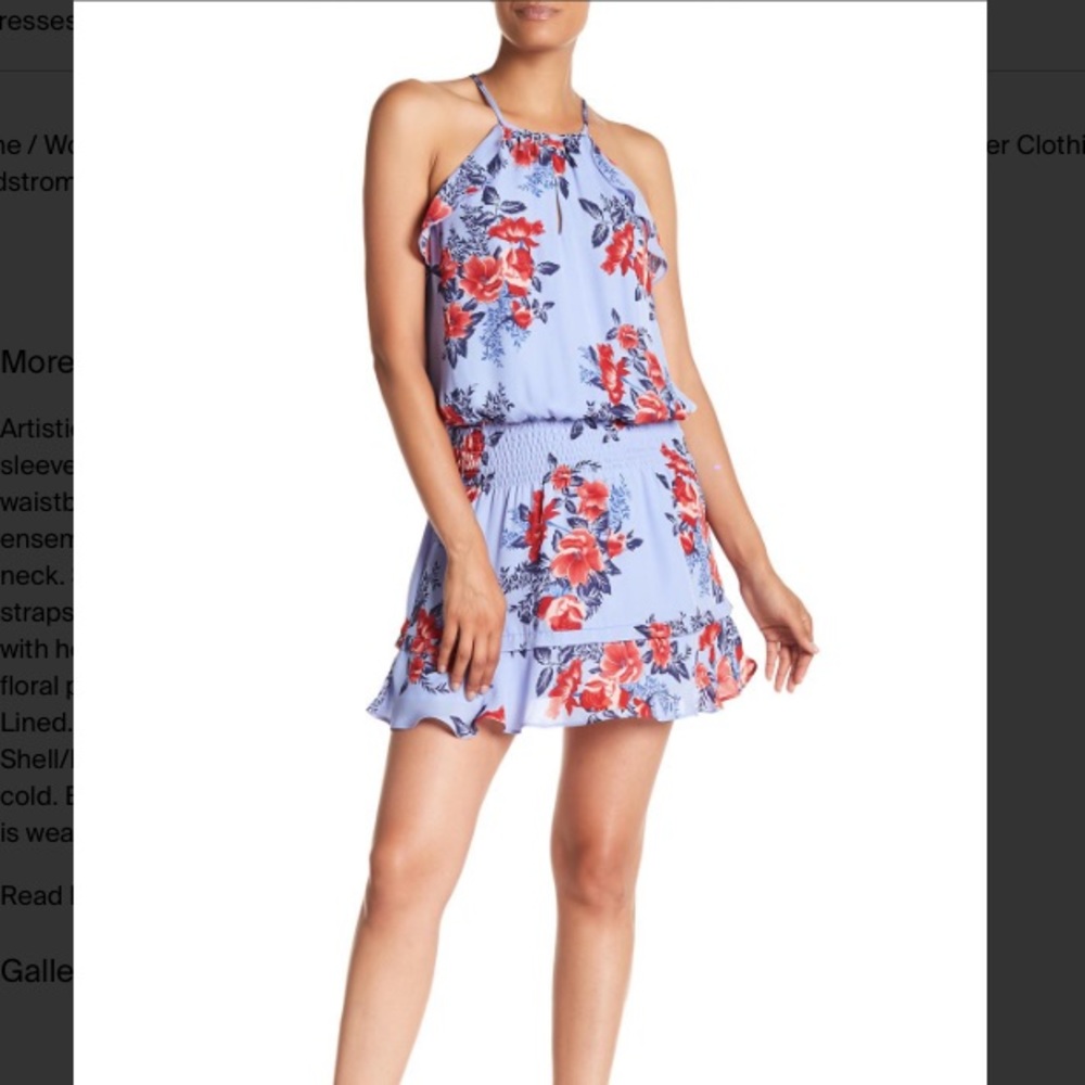 Parker Keyhole Ruffle Dress